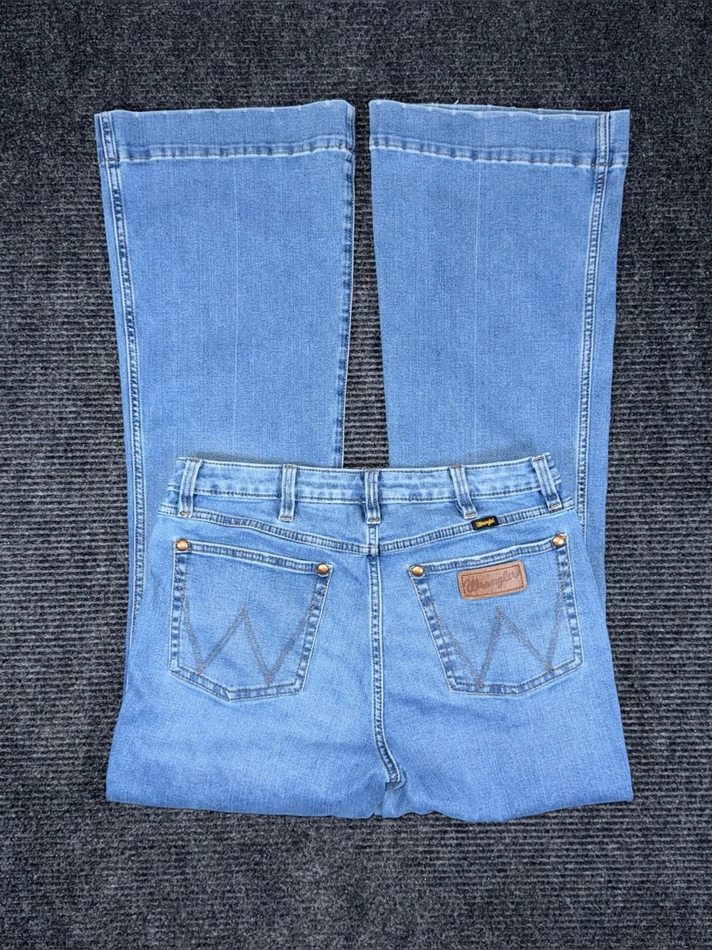 Wrangler Retro Trouser Boot Jeans Womens 31x34 Medium Blue Stretch Denim Western